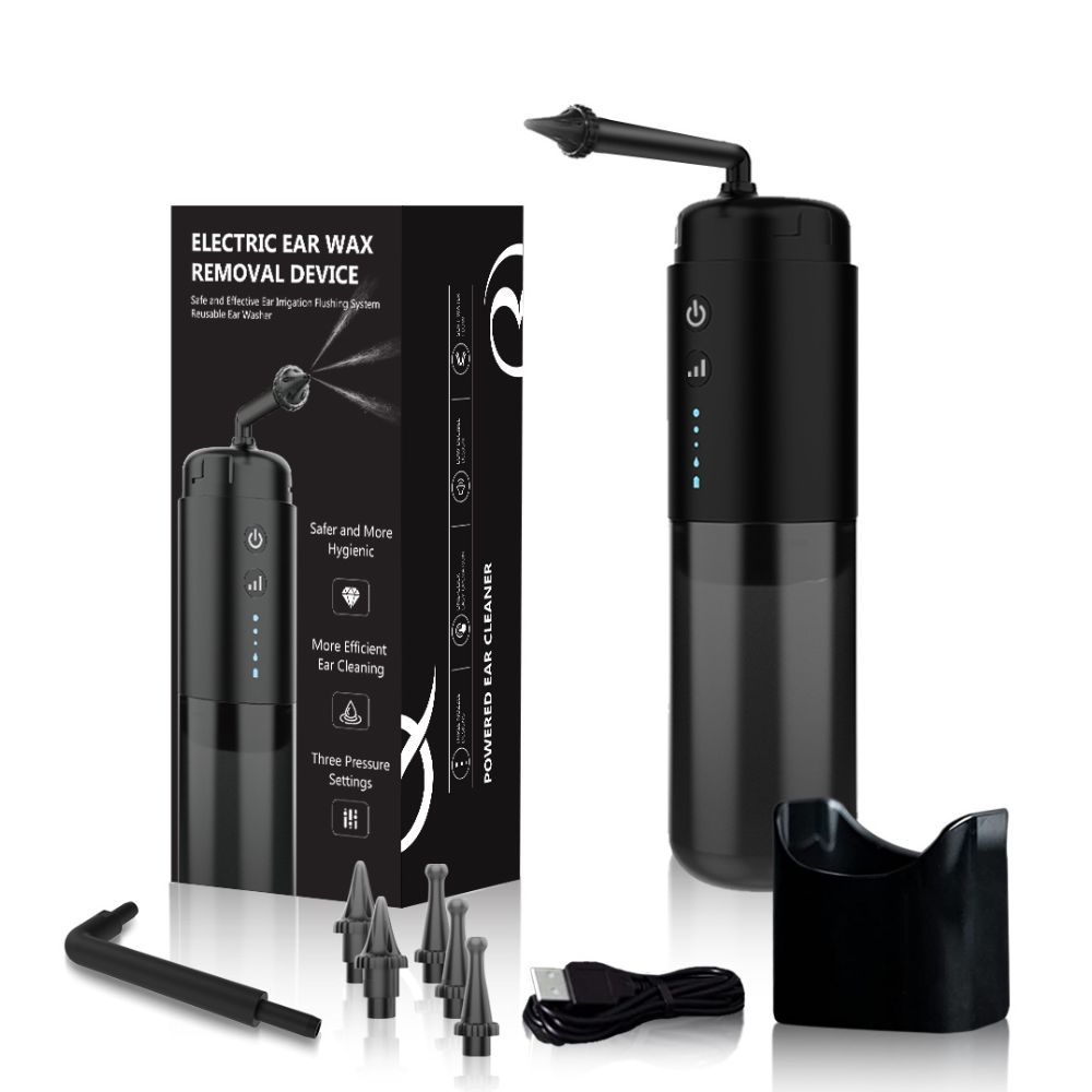 Water Powered Ear Cleaner Electric Triple Jet Stream 3 Pressure Water Resistant