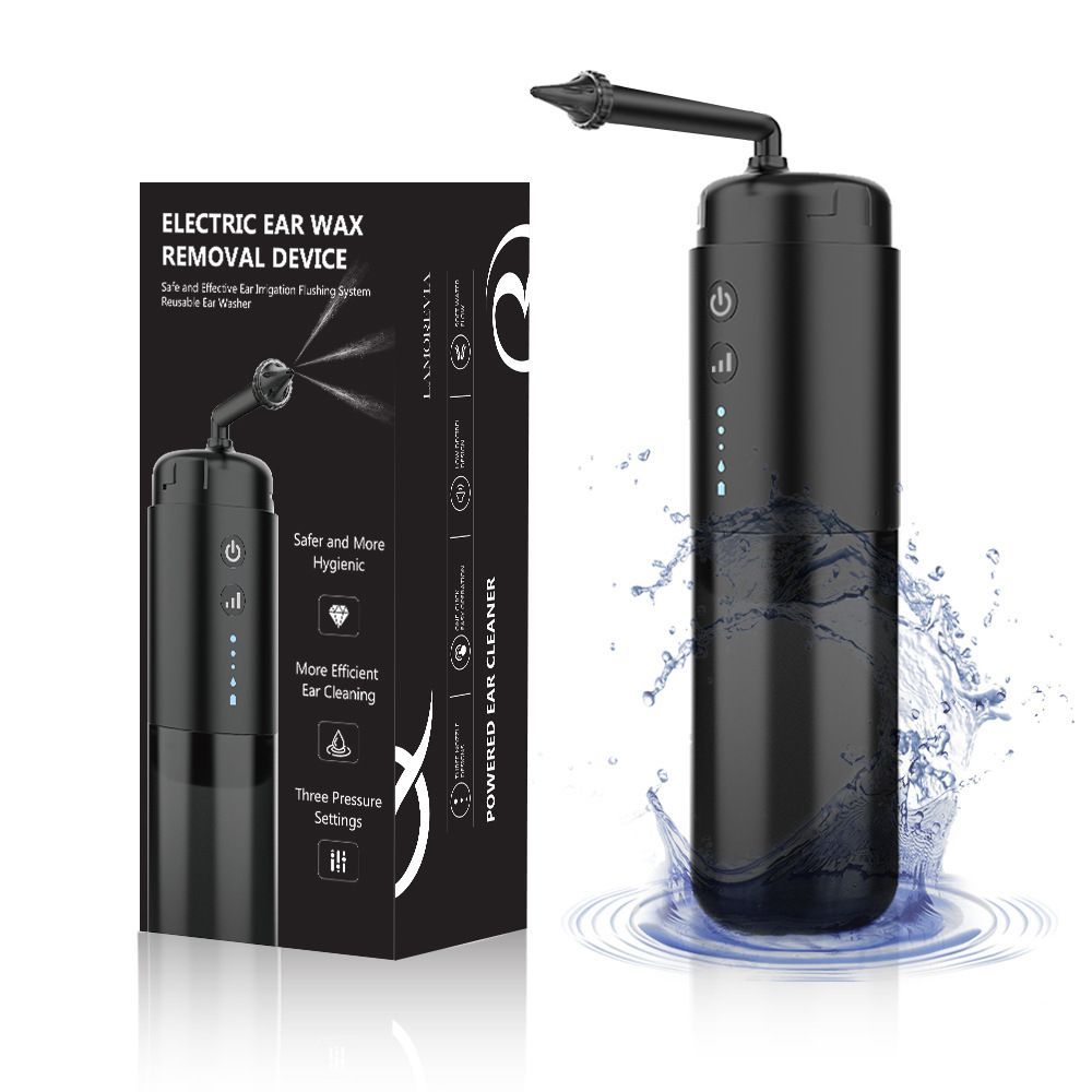 Water Powered Ear Cleaner Electric Triple Jet Stream 3 Pressure Water Resistant