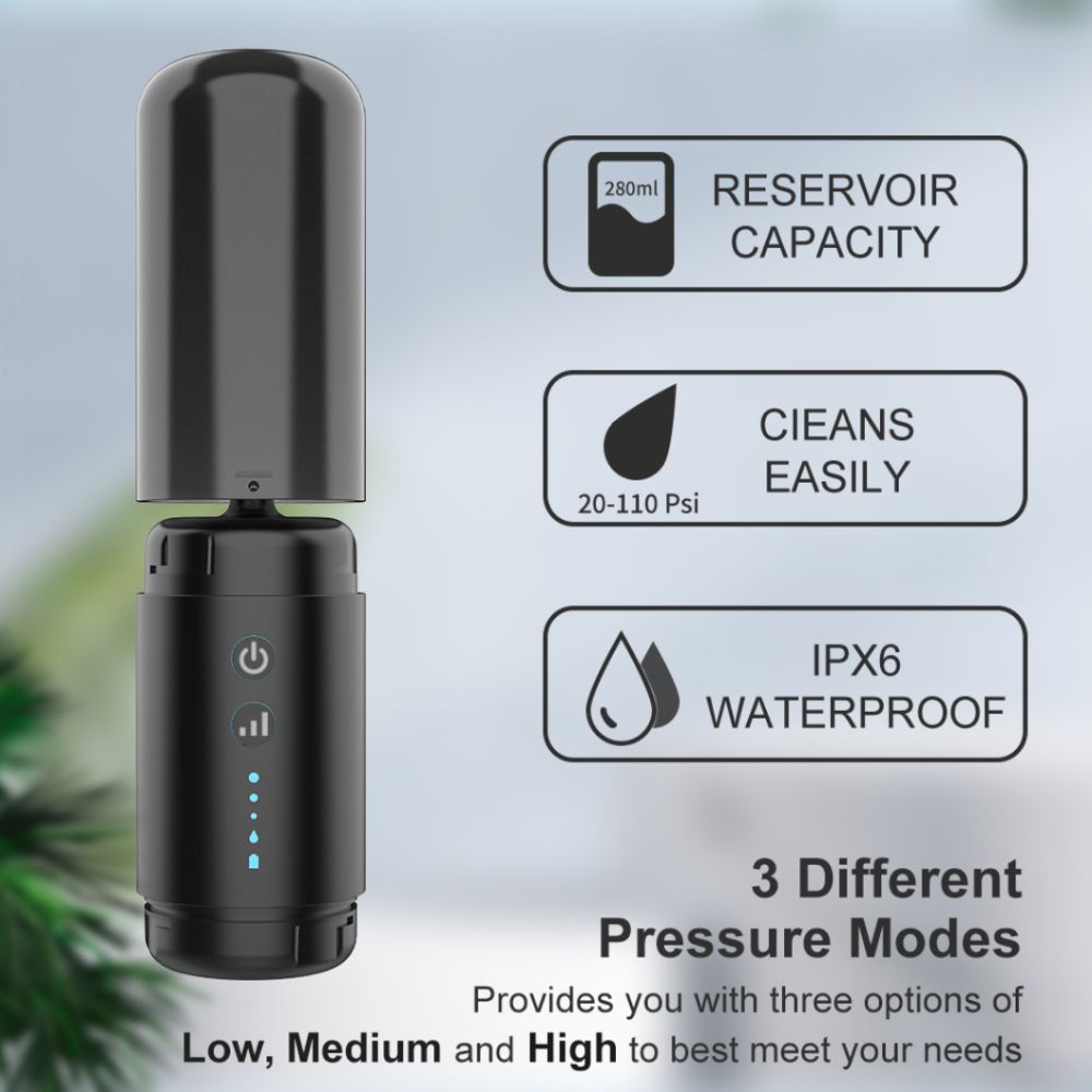 Water Powered Ear Cleaner Electric Triple Jet Stream 3 Pressure Water Resistant