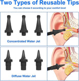Water Powered Ear Cleaner Electric Triple Jet Stream 3 Pressure Water Resistant