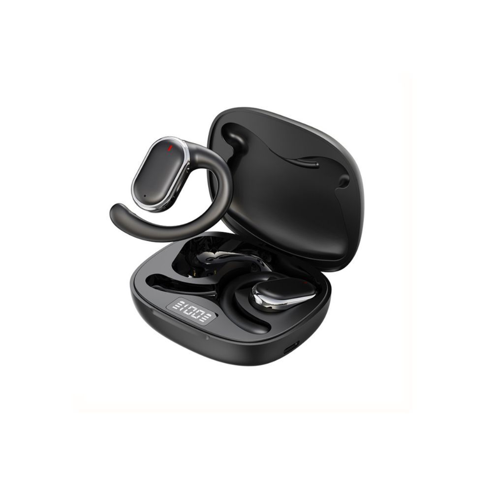 Bluetooth 5.3 Wireless Earbuds Deep Bass Over Ear - Black