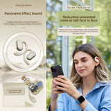 Bluetooth 5.3 Wireless Earbuds Deep Bass Over Ear - Black