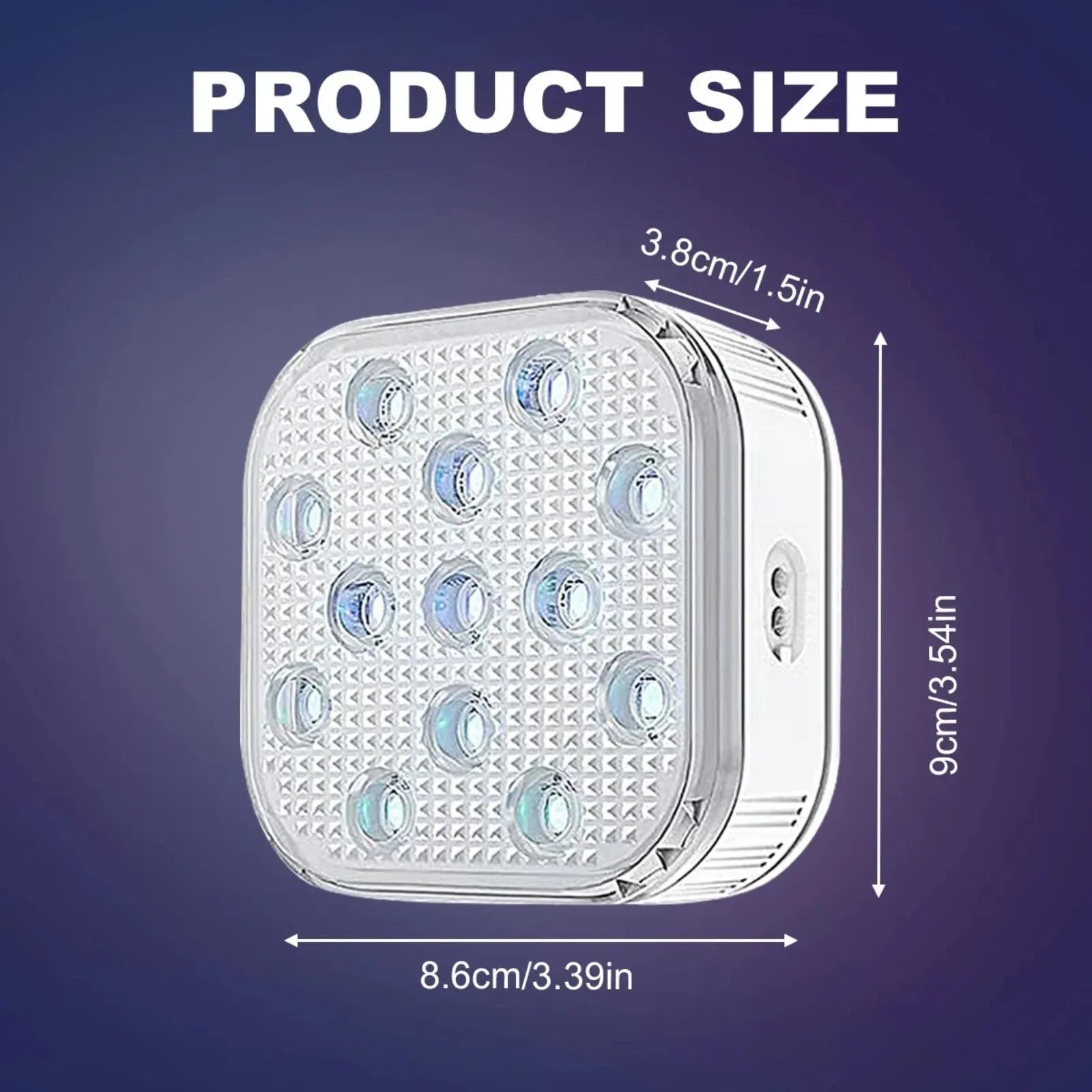 4Pcs Underwater Lights LED Submersible Pool Light Rechargeable with Remove Panel
