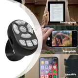Scrolling Ring Remote Page Turner Wireless Finger Scroller Camera Video Record-White