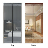 Extra Durable Magnetic Fly Screen Door Anti Mosquito Screen Mesh Curtain Grey-90x240cm
