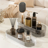 Air Cushion Massage Hair Brush Set with Wall Mount Holder Base - White
