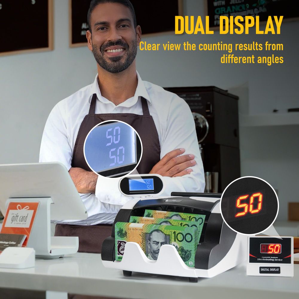 Money Counter Machine with UV, Bill Counter Suitable for AUD Dollars