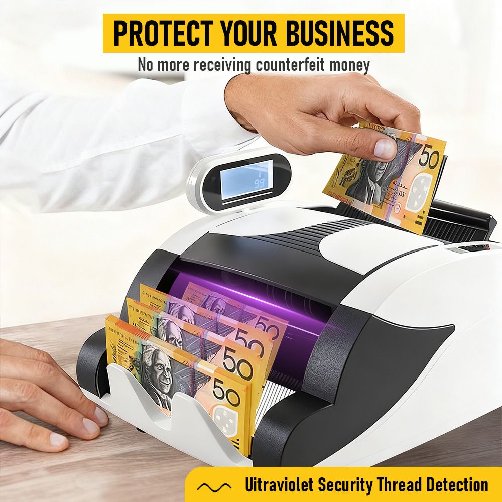 Money Counter Machine with UV, Bill Counter Suitable for AUD Dollars
