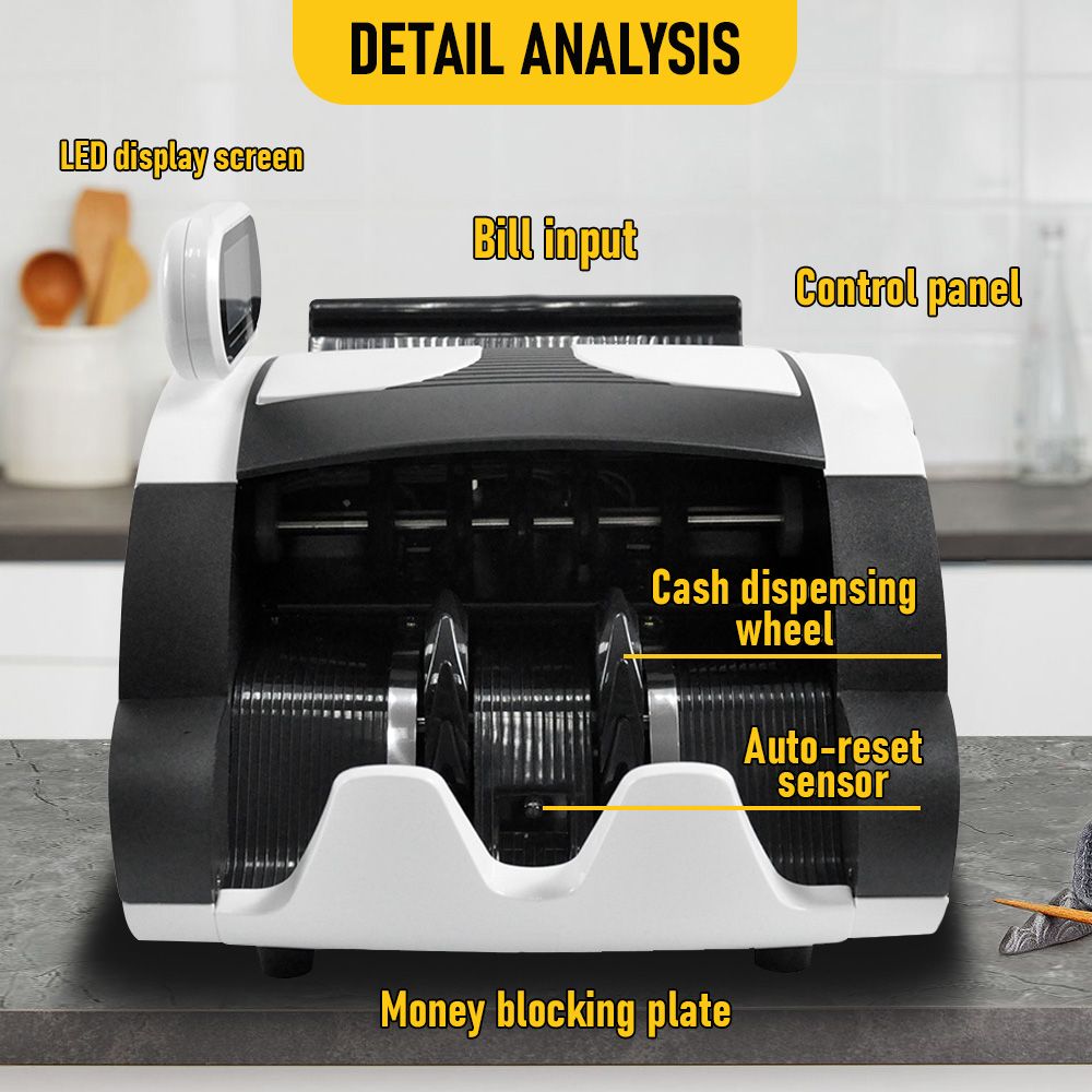 Money Counter Machine with UV, Bill Counter Suitable for AUD Dollars