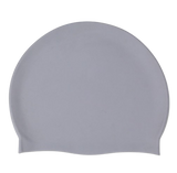 Silicone Swimming Cap Large Waterproof Swim Hat for Long Hair Men Women Adults-Grey