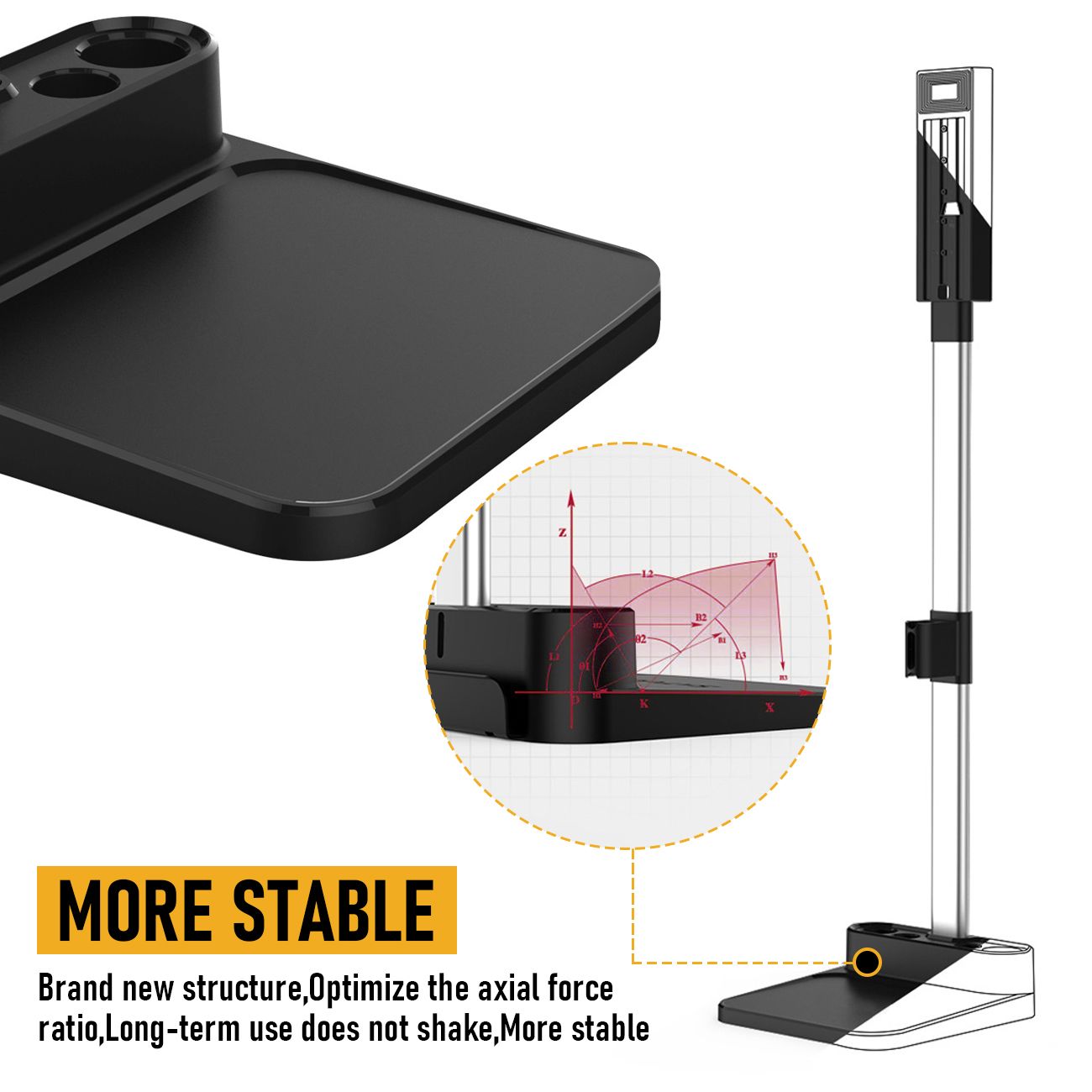 Freestanding Holder for Dyson Vacuum Stand – Suitable for Dyson V6 V7 V8 V10 V11 V12 V15 Vacuum Cleaners