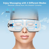 Eye Massager with Heat, Vibration and Warm Compress, Smart Sleeping Eyes Mask with Bluetooth Can Connect with Phone for Music