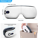 Eye Massager with Heat, Vibration and Warm Compress, Smart Sleeping Eyes Mask with Bluetooth Can Connect with Phone for Music