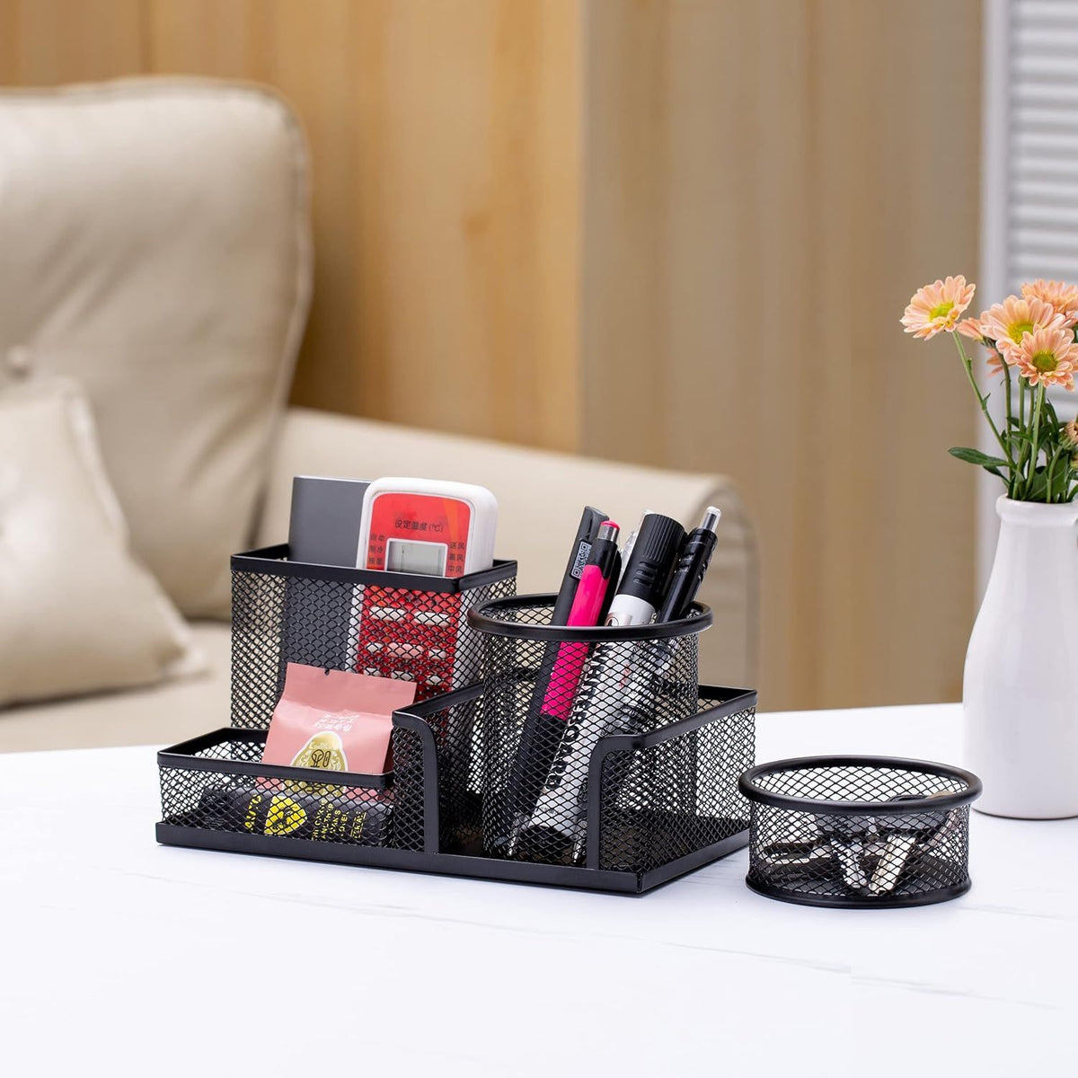 3-set Desk Organisers, Pen Holder For Stationeries & Pencils, Accessories