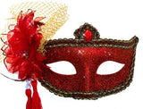 Celebration Red Glitter Masquerade Mask