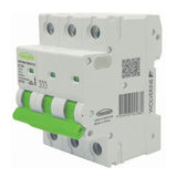 GSME Trader Miniature Circuit Breaker C Curve 400-415V 10A 6kA 3Pole 3Module 54mm DIN Rail Mount | WOMCB6310