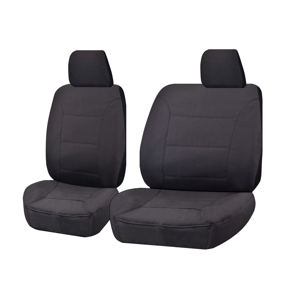 Automotive Parts: Seat Covers for NISSAN PATROL Y61 GQ-GU SERIES 1999 - 2016 SINGLE CAB CHASSIS FRONT BUCKET + _ BENCH CHARCOAL CHALLENGER