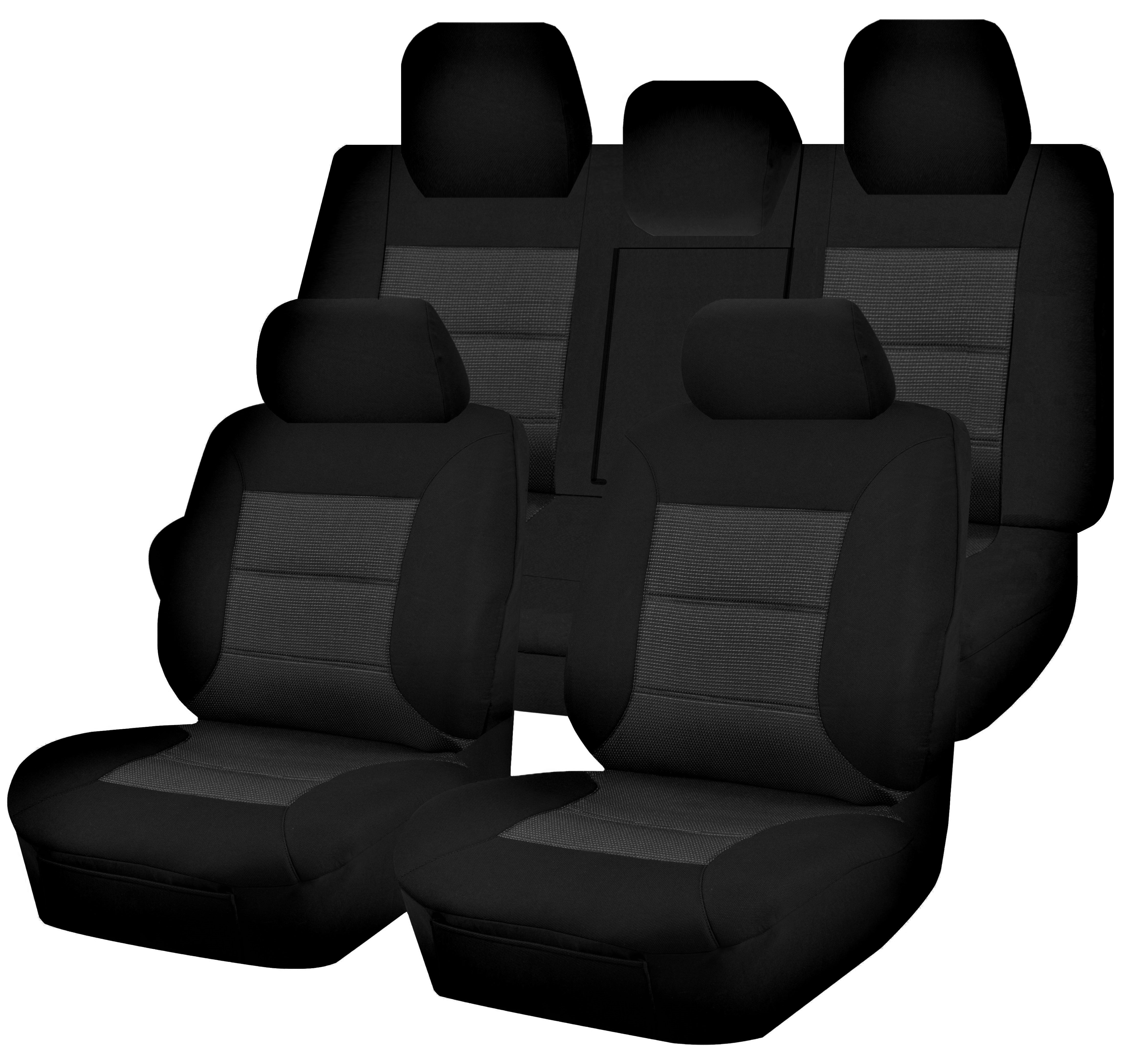 Automotive Repair & Speciality Tools: Seat Covers for TOYOTA CAMRY ASV50R 12/2011 - 12/2017 4 DOOR SEDAN FR BLACK PREMIUM