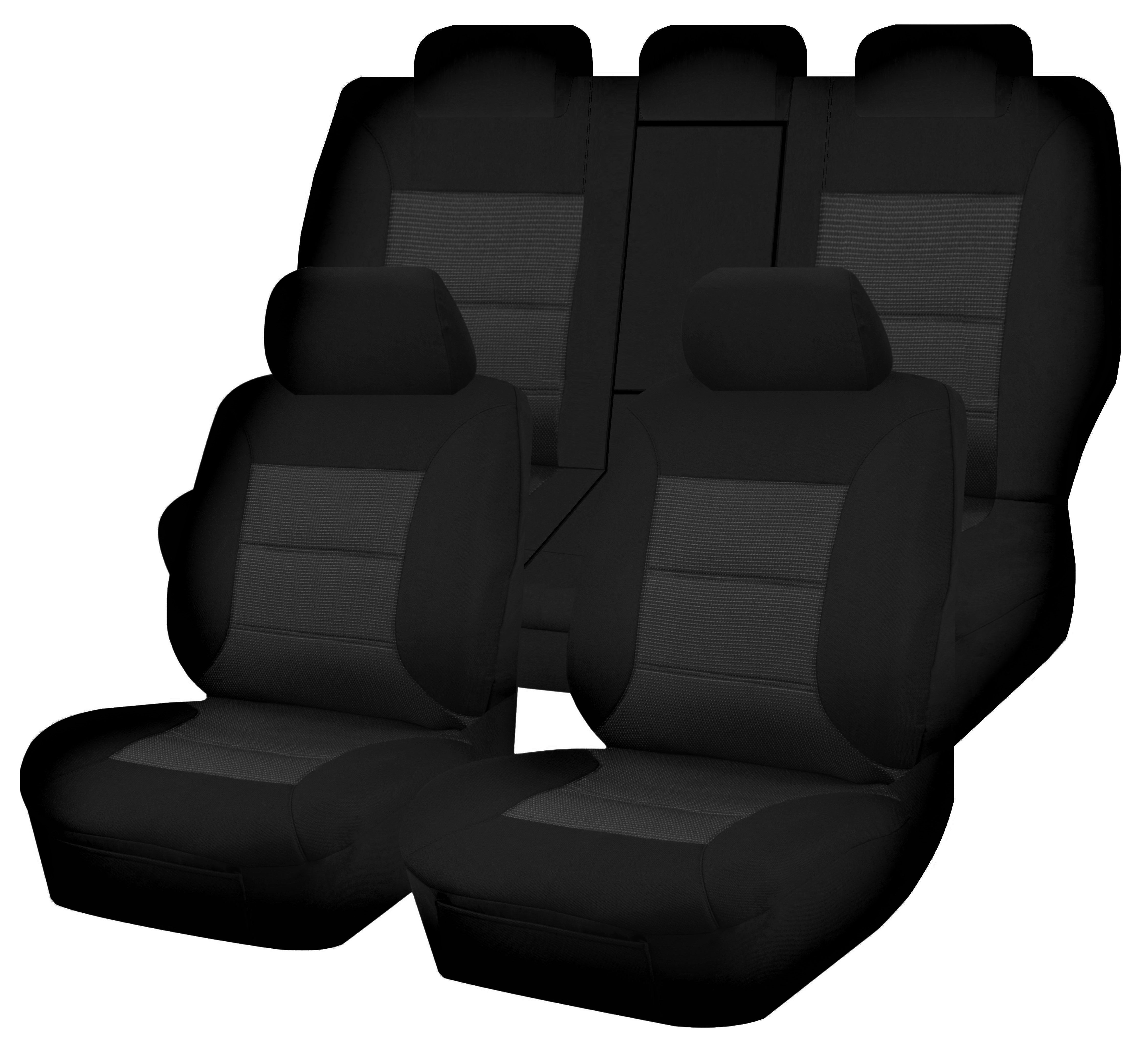 Automotive Parts: Seat Covers for TOYOTA RAV4 ALA49R.ASA44R .ZSA42R SERIES 02/2012 - 12/2018 4x2.4X4 SUV/WAGON 5 SEATERS FR BLACK PREMIUM