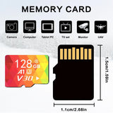 Memory Cards: 1PCS 128G Memory Cards, U3 A1 Class 10, Up To 100MB/s, Micro SD TF For Security Monitor/Full HD Video Recording/Tablet/Phone/ Surveillance Camera/Dash Camera/Car Speaker/Game Console