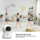 3MP dual lens security camera, suitable for home indoor and outdoor use, full-color high-definition night time, live alarm, 2-channel audio, supports 5G&2.4G WiFi, remote control through mobile app, ideal for home security and pet monitoring