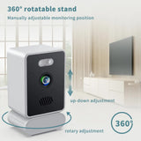 3MP dual lens security camera, suitable for home indoor and outdoor use, full-color high-definition night time, live alarm, 2-channel audio, supports 5G&2.4G WiFi, remote control through mobile app, ideal for home security and pet monitoring