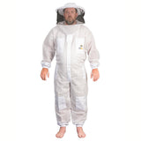 Beekeeping: Beekeeping Bee Full Suit 3 Layer Mesh Ultra Cool Ventilated Round Head Beekeeping Protective Gear SIZE M