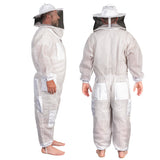 Beekeeping: Beekeeping Bee Full Suit 3 Layer Mesh Ultra Cool Ventilated Round Head Beekeeping Protective Gear SIZE M