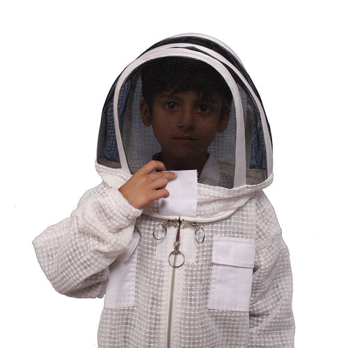 Beekeeping: Beekeeping Bee Kids Full Suit 3 Mesh Layer Beekeeper Protective Gear L
