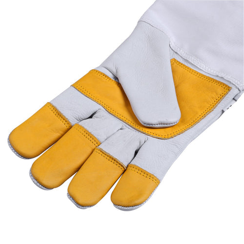 Bicycle Gloves: Beekeeping Bee Gloves Cow Hide Ventilated  Heavy Duty Gloves  2XL