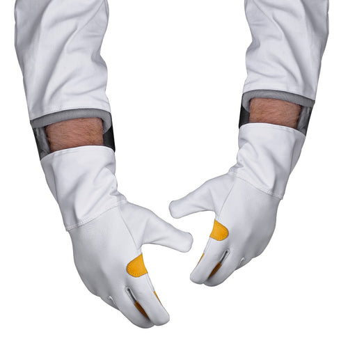 Bicycle Gloves: Beekeeping Bee Gloves Cow Hide Ventilated  Heavy Duty Gloves  2XL