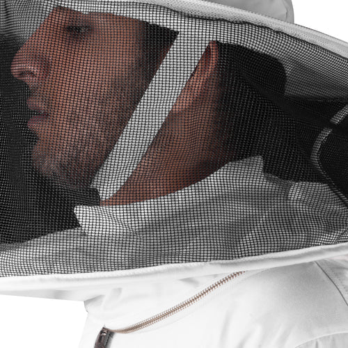 Beekeeping: Beekeeping Bee Full Suit Standard Cotton With Round Head Veil  L