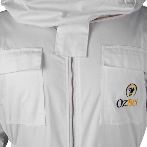Beekeeping: Beekeeping Bee Full Suit Standard Cotton With Round Head Veil  L