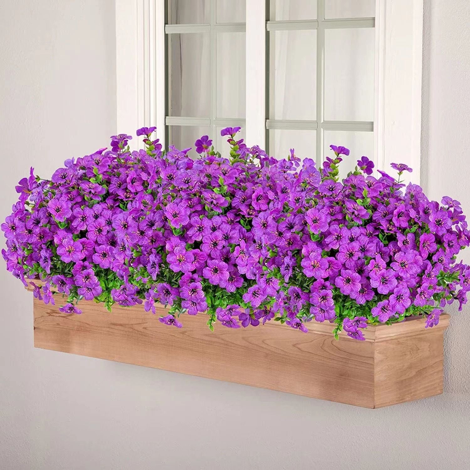 7 Heads 35 Mesh Eucalyptus Violet Colored 21 Bunches