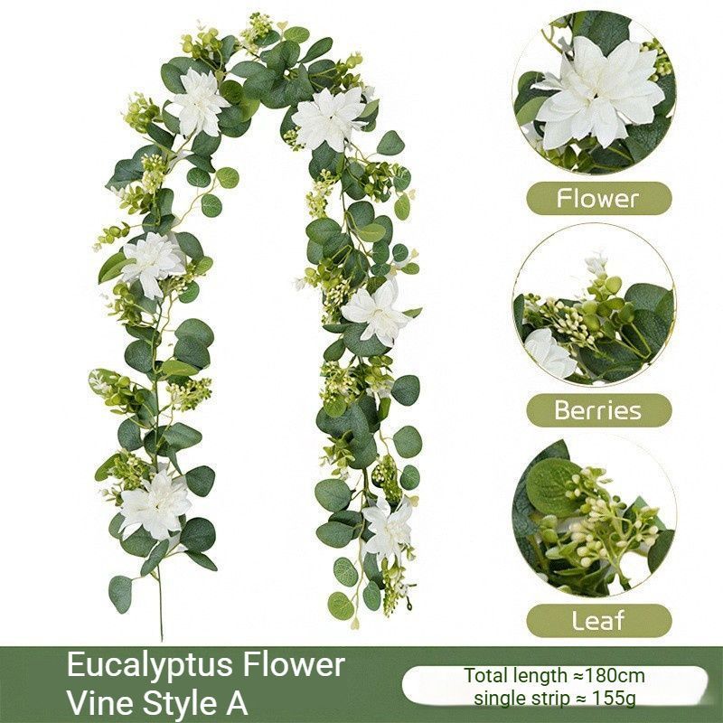 Artificial Eucalyptus Vine blue