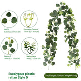 Artificial Eucalyptus Vine blue