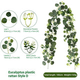 Artificial Eucalyptus Vine pink