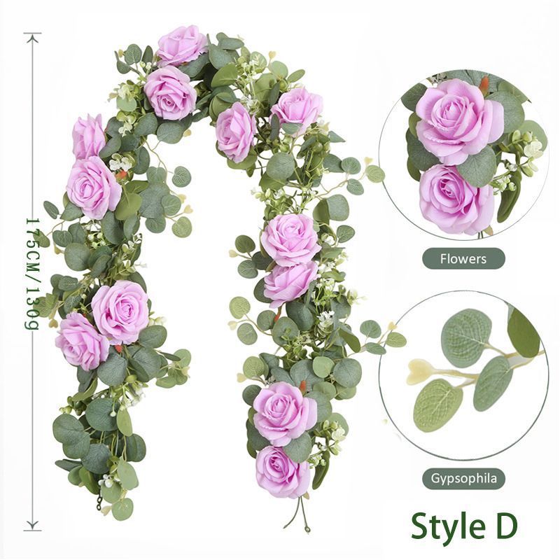 Artificial Eucalyptus Vine purple