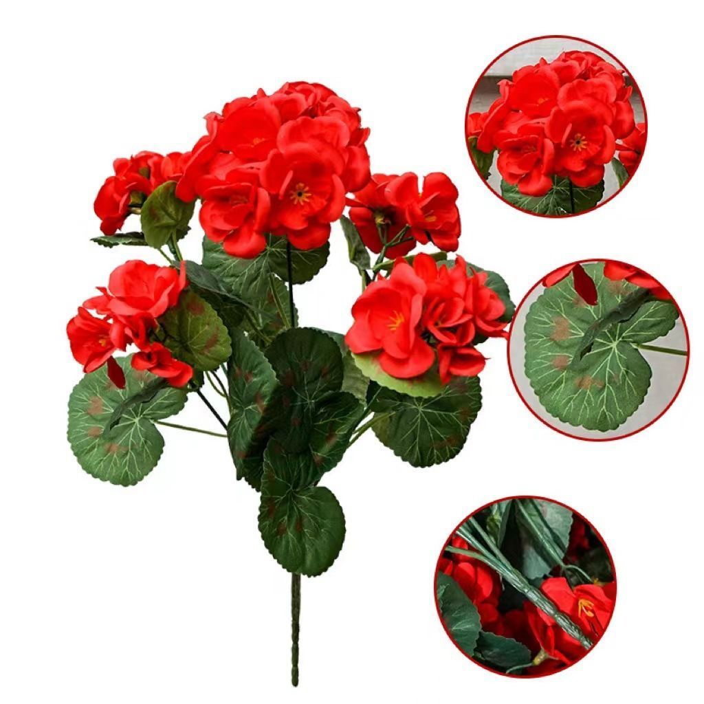 Artificial Flowers Rose Red