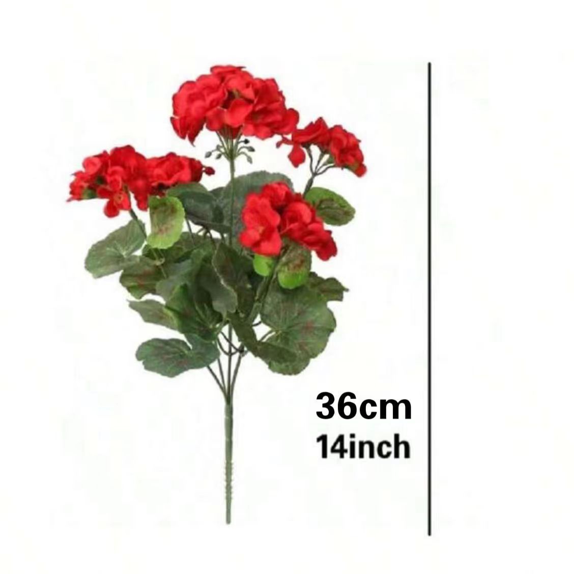 Artificial Flowers Rose Red