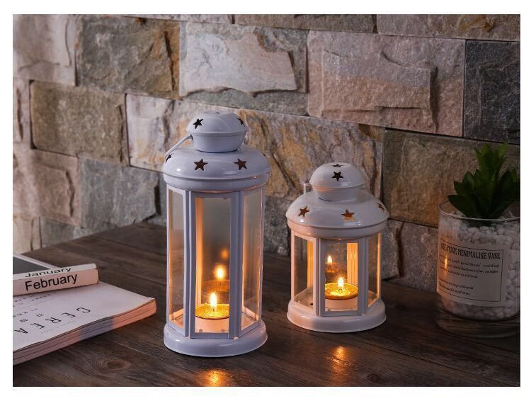 Black Pink and Red Candle Holder Set of 3