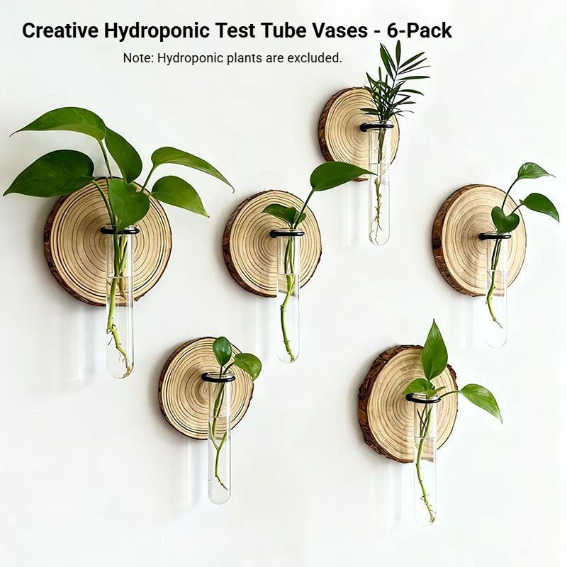 Creative Test Tube Hydroponic Vase-Set of 6