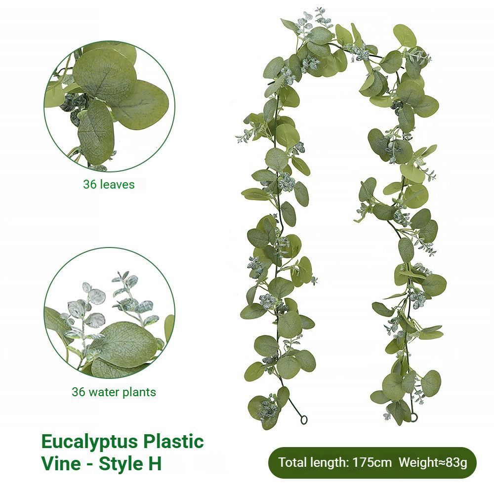 Eucalyptus with Flowers - 37 Heads-H