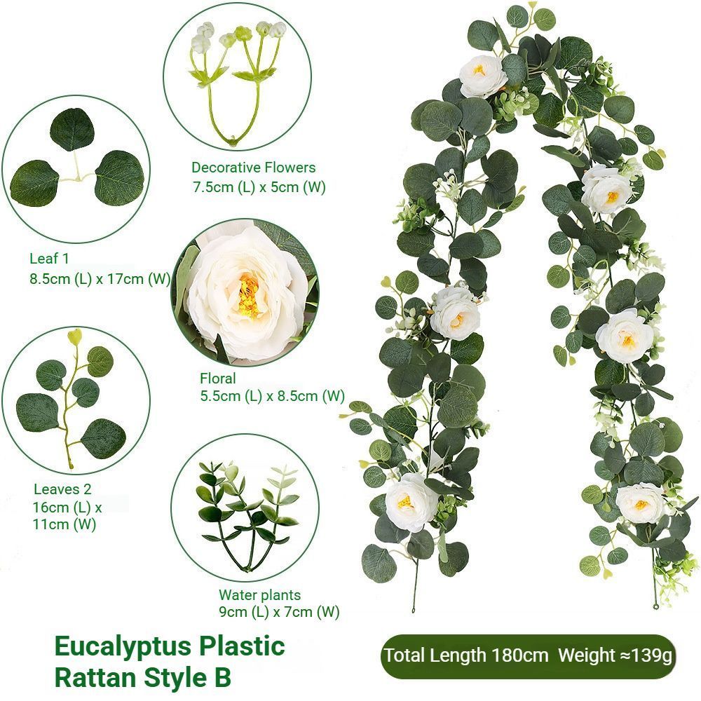 Eucalyptus with Flowers -60Heads- A