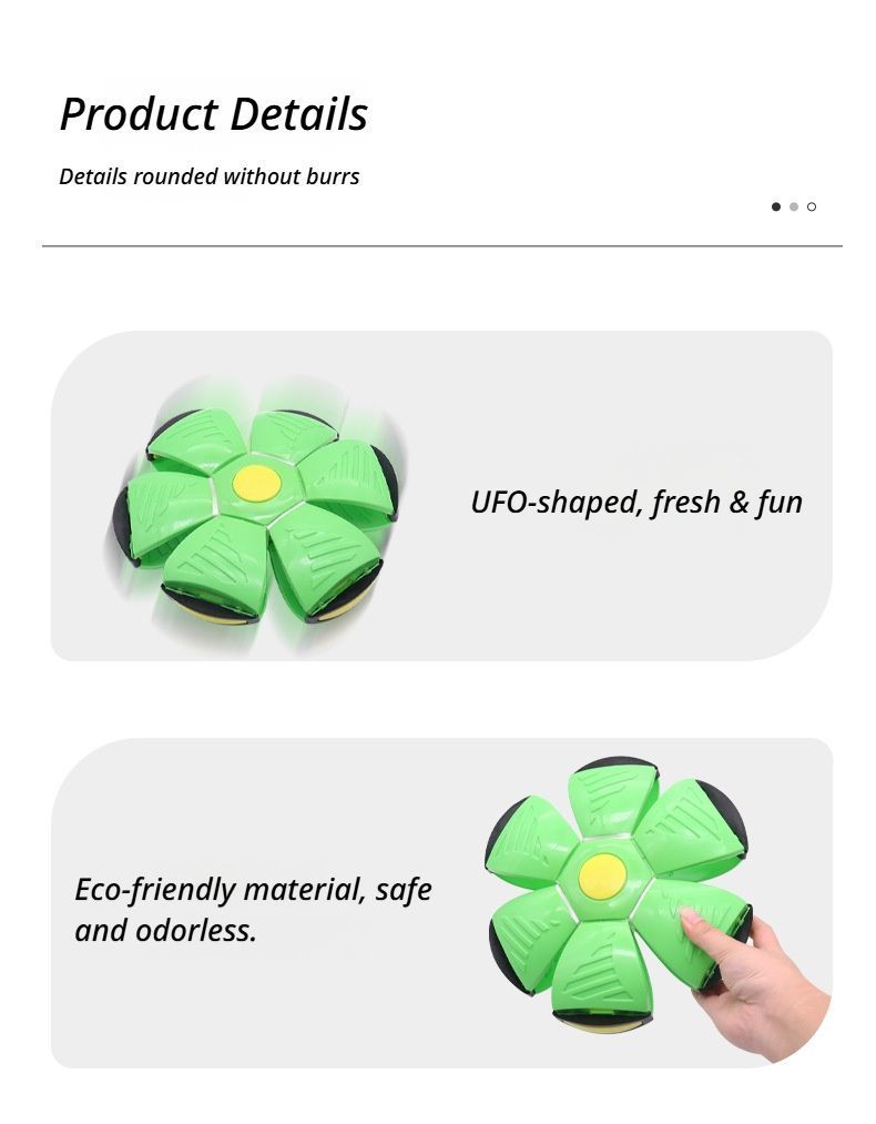 Frisbee Deformation Ball - green + 3 Light Version×5