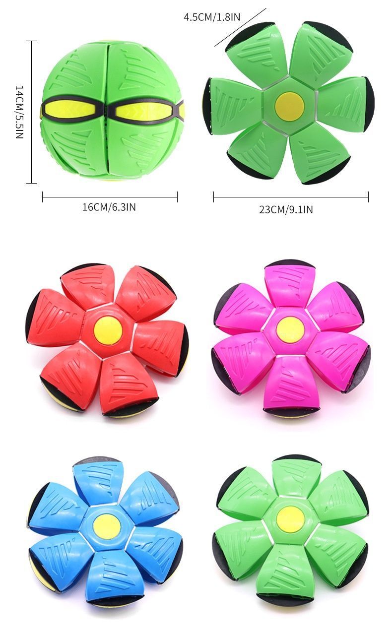 Frisbee Deformation Ball - Red + No Light Version×5