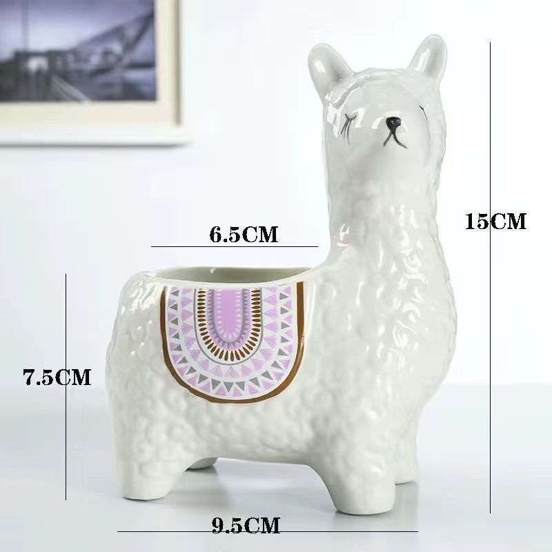 Head-Tilted-Alpaca-Orchid-Ceramic-Planter