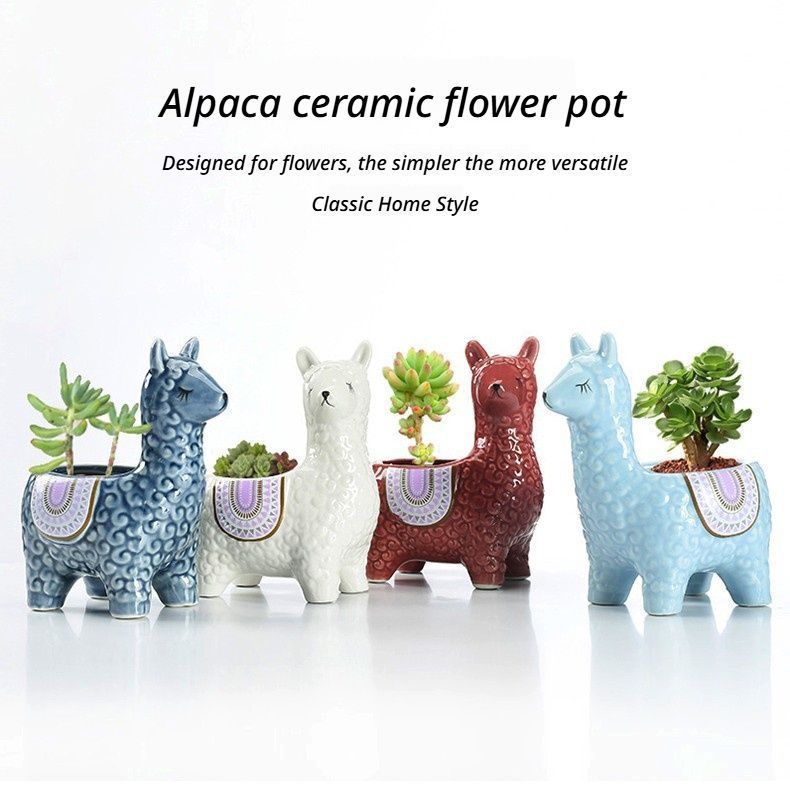 Head-Tilted-Alpaca-Orchid-Ceramic-Planter