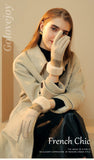 Ladies Winter Warm Cashmere Gloves DY43 Dark Tea Camel