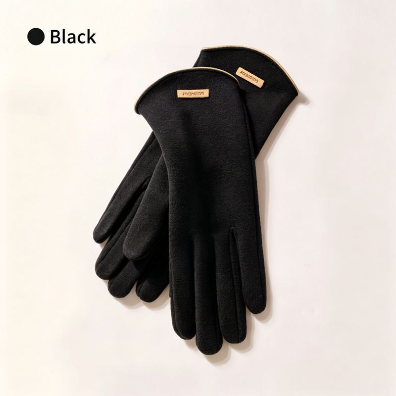 Ladies Winter Warm Cashmere Gloves DY43 Grapefruit Pink